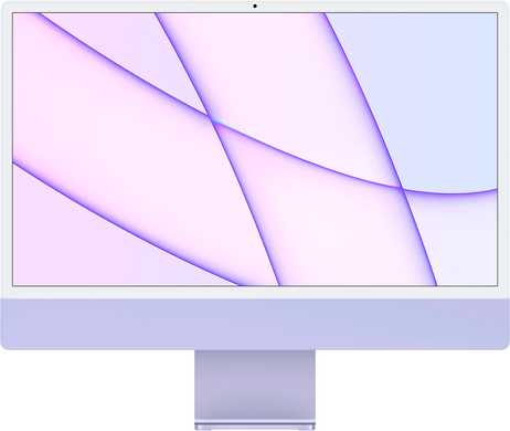 Apple iMac 24" Retina 4,5K (M1 8C CPU, 8C GPU, 2021) 8/256Gb (purple) (Z130)