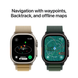 Apple Watch Ultra (2 Gen, 2023) (GPS+Cellular) 49mm Titanium Case (natural) with Alpine Loop (olive) - M (MREY3)